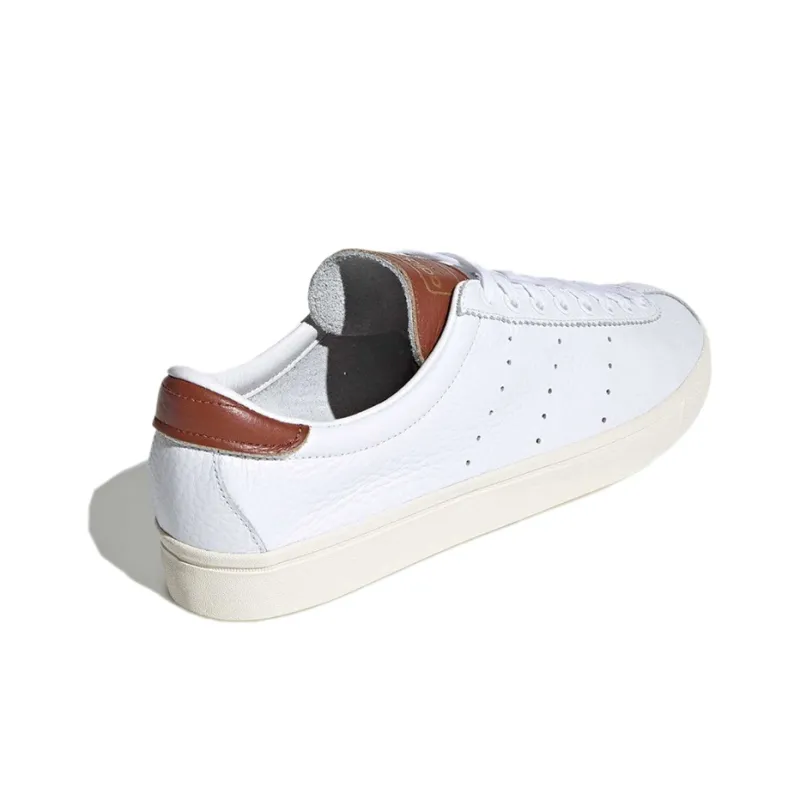 Adidas Originals Lacombe Wear-Resistant Low-Top Skateboard Shoes Men's White Brown Red-3