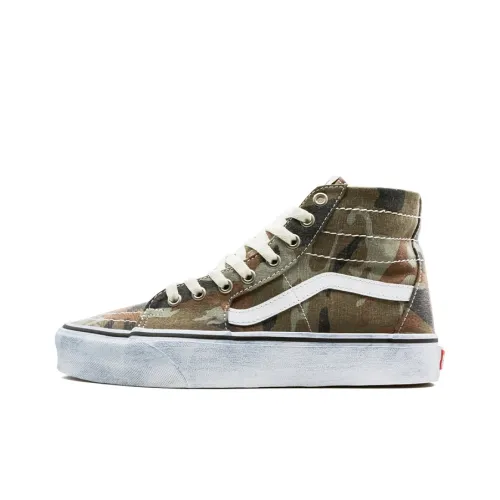 Vans SK8 Skateboard Shoes Unisex High-Top Camouflage