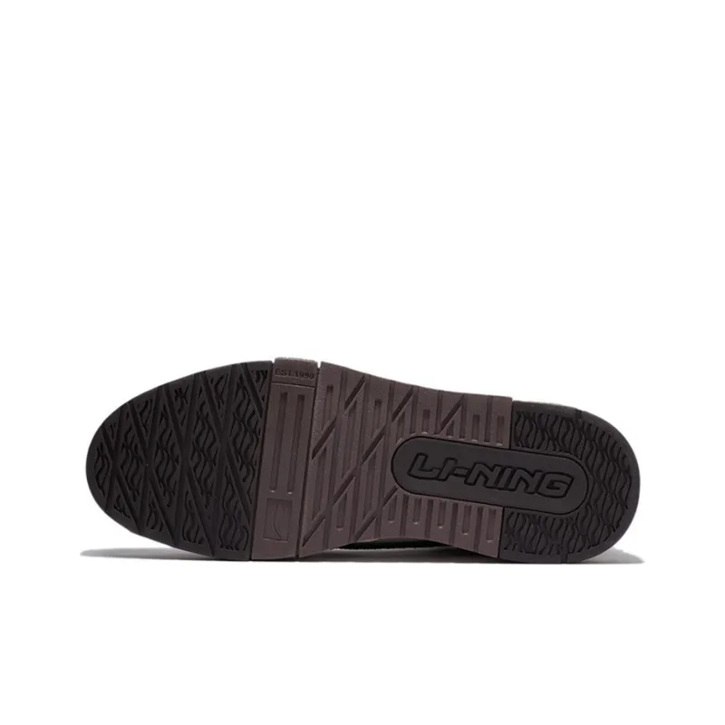LiNing 001 BTC Slip Resistant, Abrasion Resistant, Lightweight Low Top Skateboard Shoes Men's Burnt Oak Umber-4