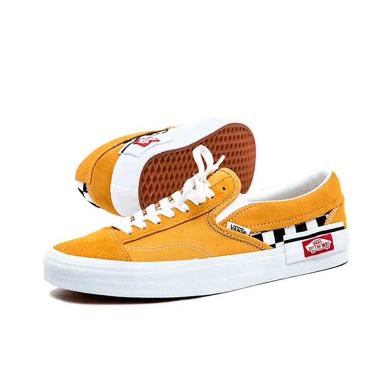 Vans Slip On Cap Checkerboard Yolk Yellow-2
