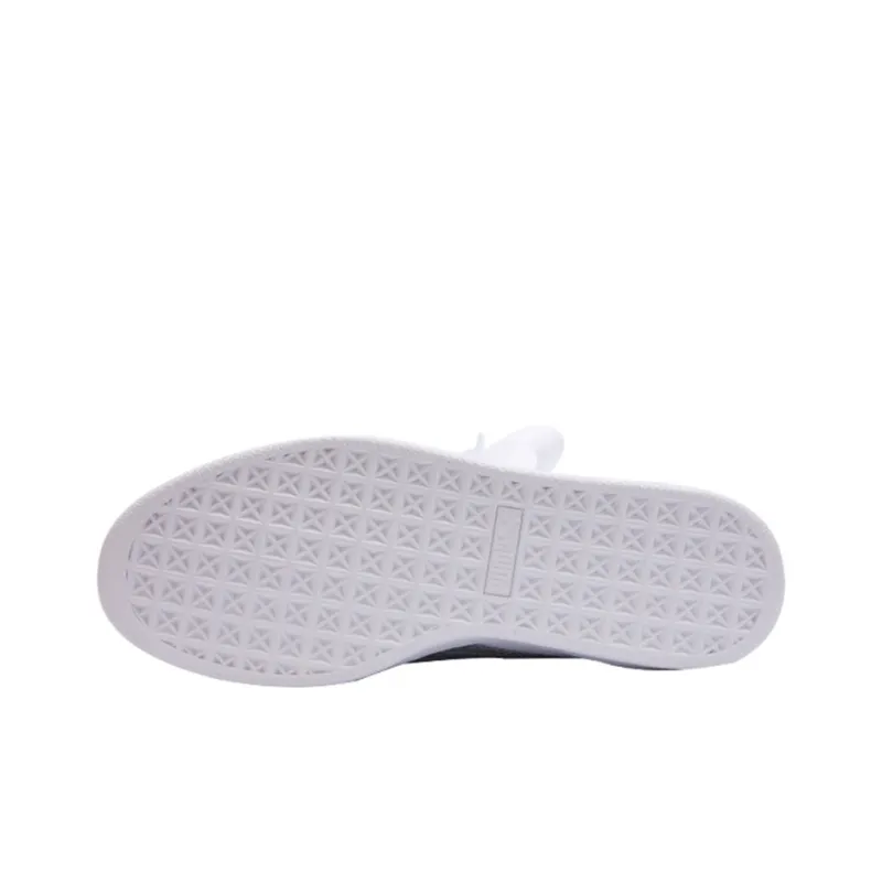PUMA Basket Heart Coated Glam Jr 'Silver White' Women's-3
