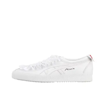 Onitsuka Tiger Mexico Delegation Wear Resistant Low Top Skateboard Shoes Unisex White
