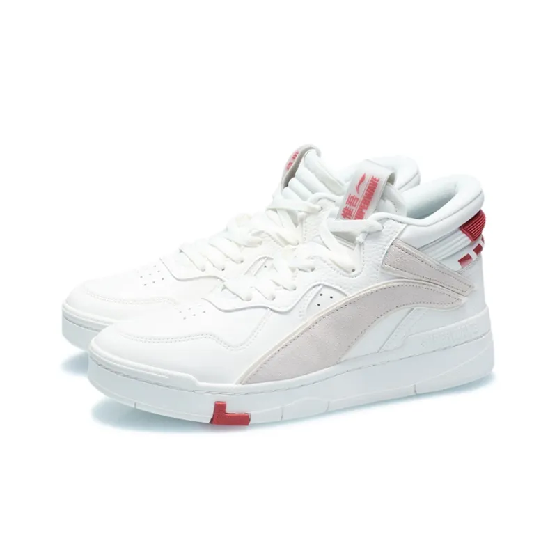 LiNing Only Us SUPERWAVELO Superwave Mid Abrasion Resistant Breathable Mid Top Skateboard Shoes Men's Snow-2