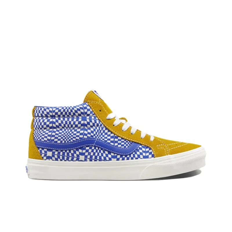 Vans SK8 Mid Yellow Blue Splicing Unisex 'Yellow Blue'-1