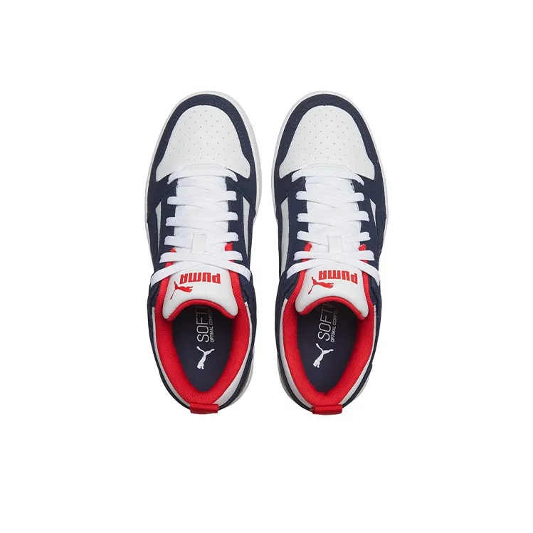 PUMA Rebound Layup Lo Sd 'White Blue Red'-3