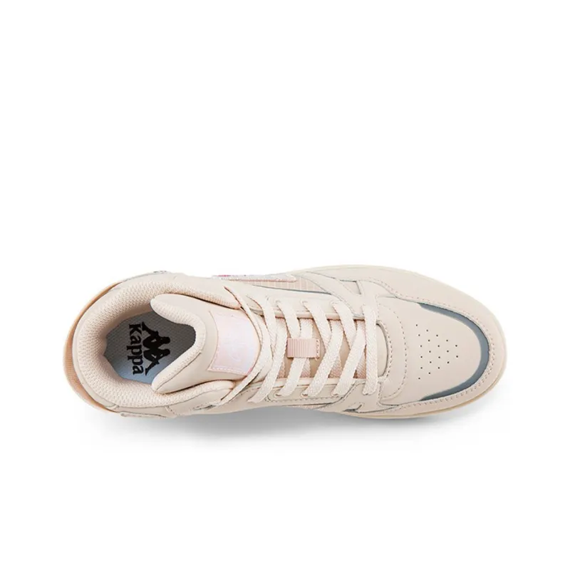 Kappa Coverage Cushioning Wear-Resistant High-Top Skateboard Shoes Unisex Pink-2