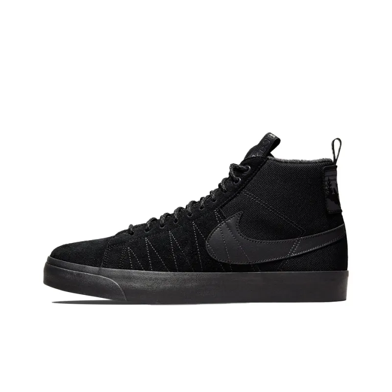 Nike SB Blazer Mid Premium Acclimate Pack - Triple Black-0