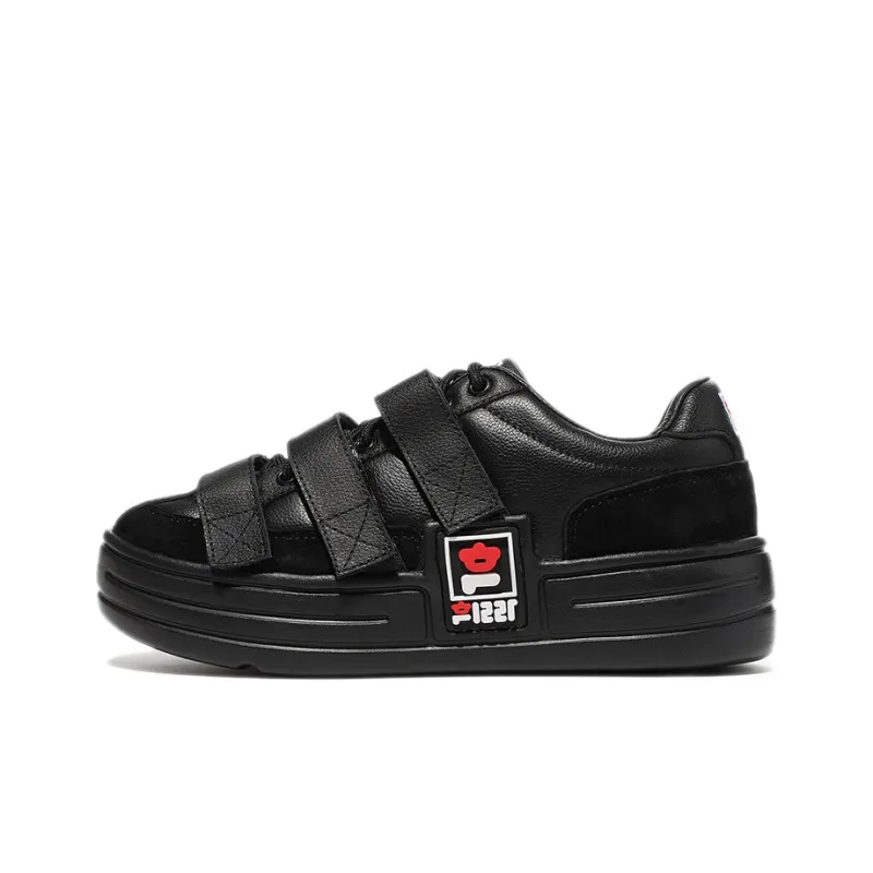 FILA Pushbutton X FILA Velcro Sneakers 'Black'-0