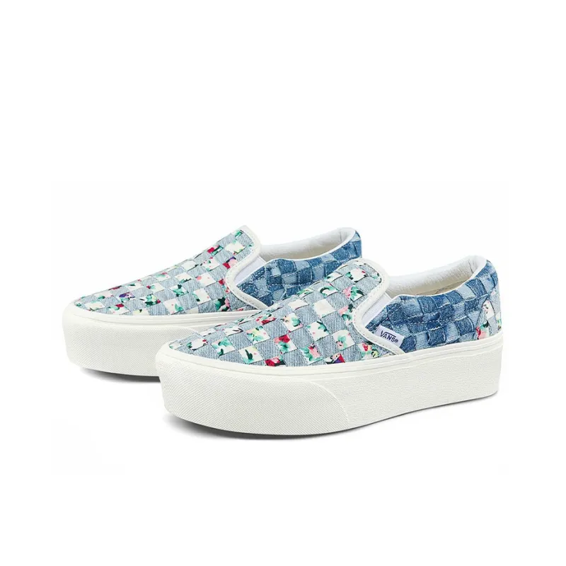 Vans Classic Slip On Stackfoam Denim Weave Women's-2