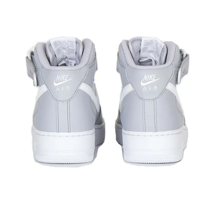 Nike Air Force 1 Mid Wolf Grey White-4