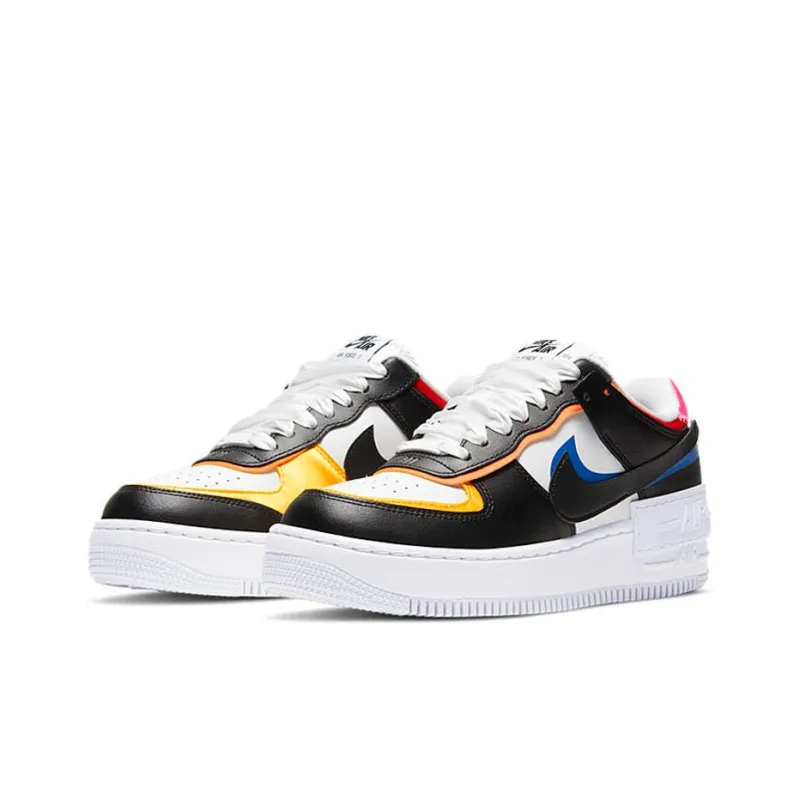 Nike Air Force 1 Low Shadow White Black Multi Color Women's-2
