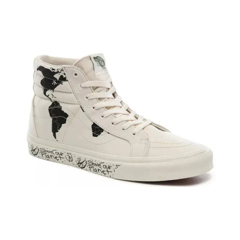 Sk8 Save Our Planet X Vans Hi Reissue 'White Black'-2
