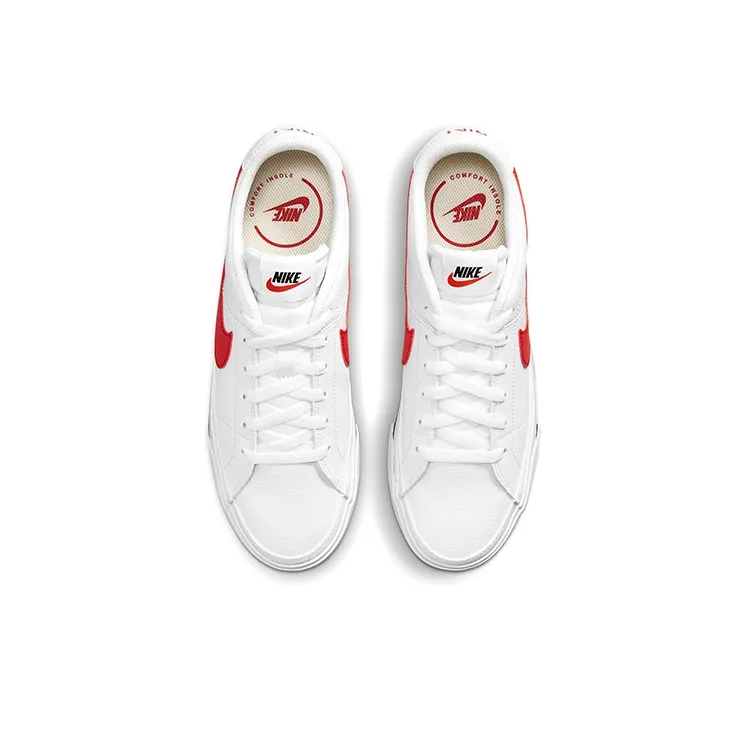 Nike Court Legacy White University Red-3