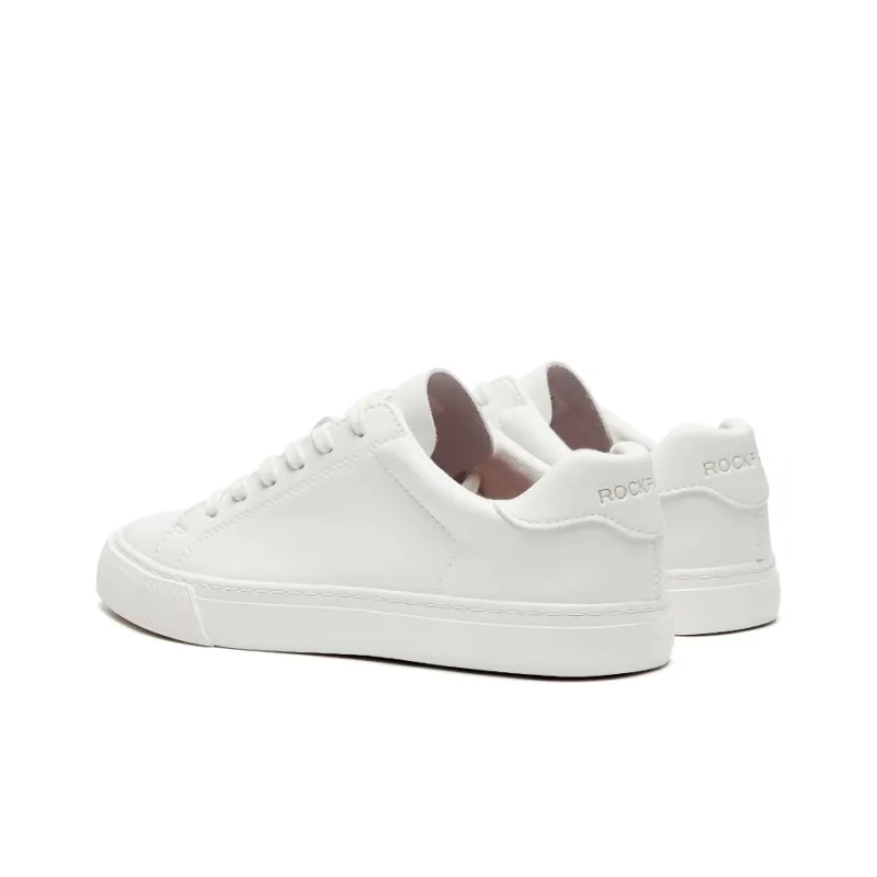 Rockfish Coverage Slip Resistant Lightweight Breathable Low Top Skateboard Shoes Women's White-3