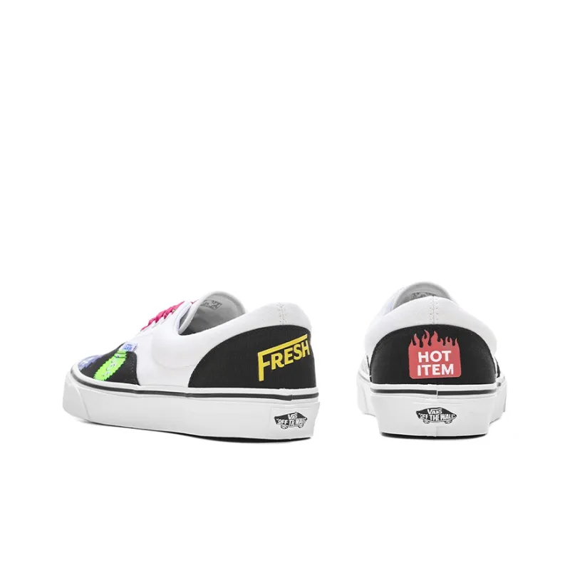 Vans Era Small Series Stylish Casual Skate Shoes Unisex Black White-3