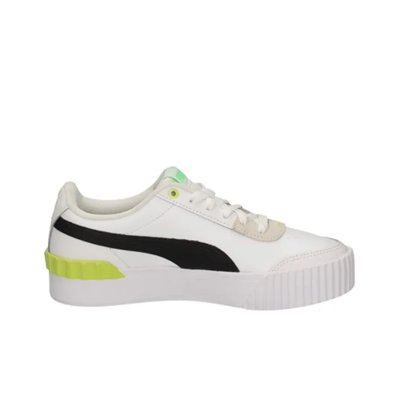 PUMA Carina Lift Lightweight And Wear-resistant Low-Top Skateboard Shoes Women's White Black-1