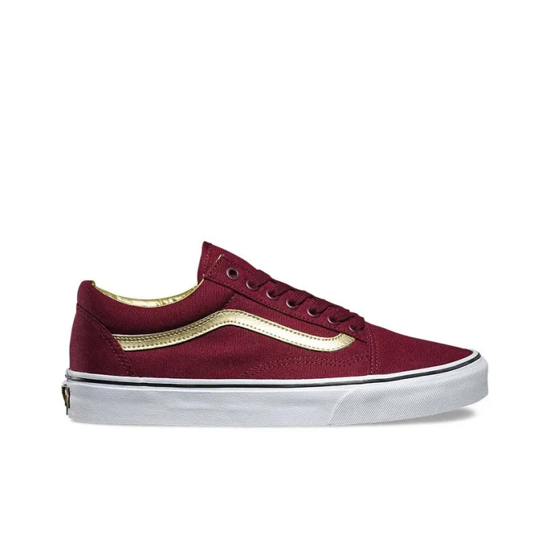 Vans Old Skool Red/Gold-1