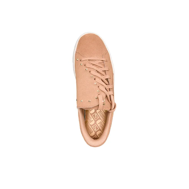 PUMA Suede Series Skateboard Shoes Women's Low-Top Brown-2