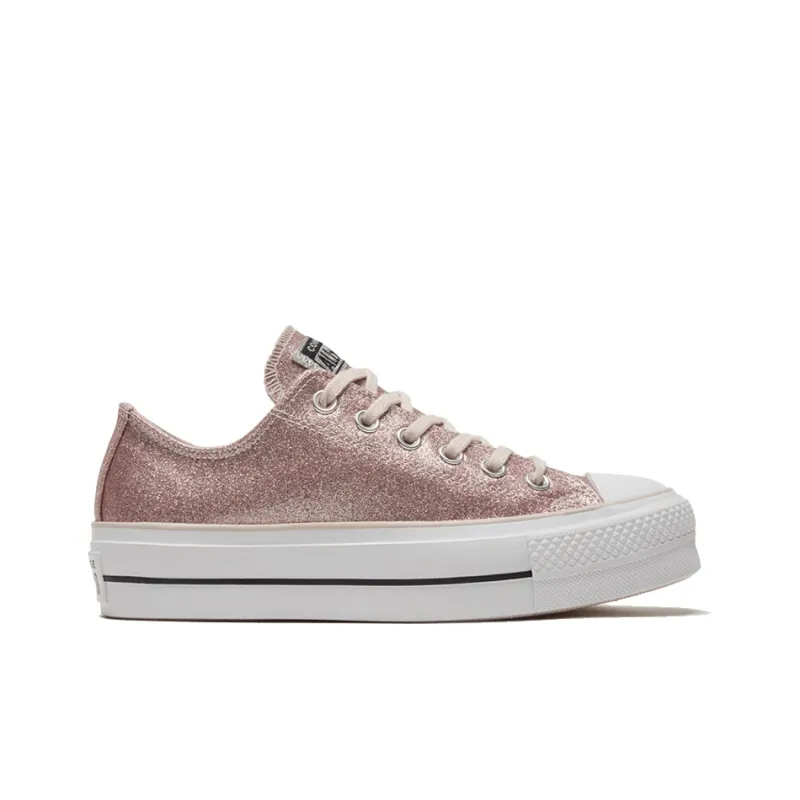 Converse Women's Chuck Taylor All Star Platform Low 'Silt Red Glitter' Women's-1