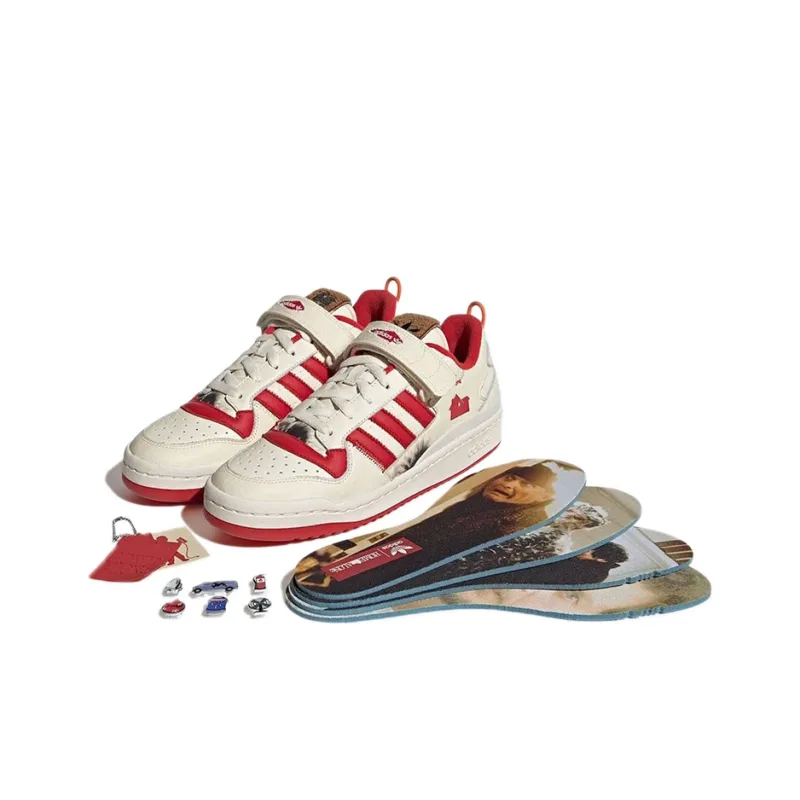 Adidas Originals Forum 84 Low Home Alone Retro Sneakers White/Red Unisex-6