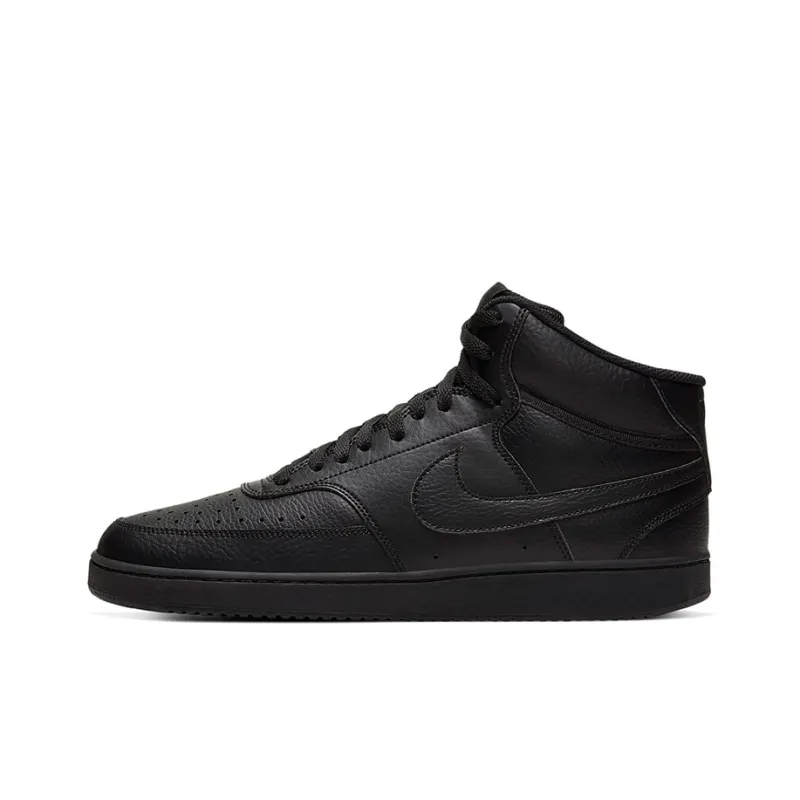 Nike Court Vision Mid Triple Black-0