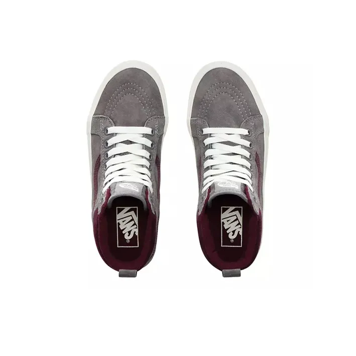 Vans SK8 HI Mte Grey/Red-3