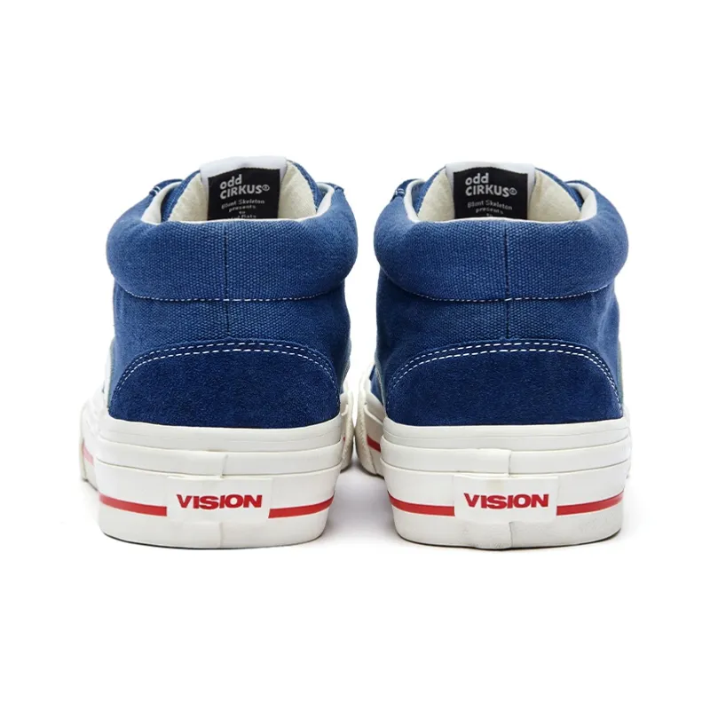 Odd CIRKUS x Vision Street Wear Astley Pro Coverage Wear-Resistance Balance Mid-Top Skateboard Shoes Unisex Blue-4