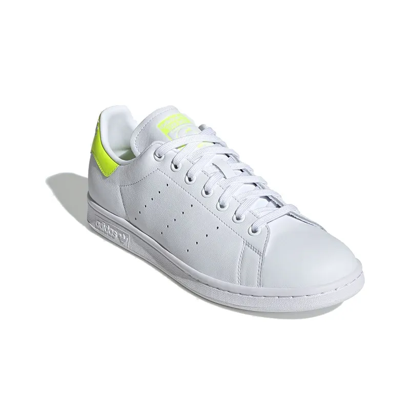 Adidas Stan Smith White Neon Yellow-2
