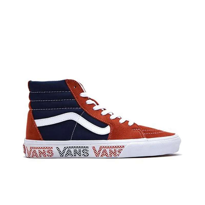 Vans Sk8 hi Orange Blue Splicing 'Black Brown'-1