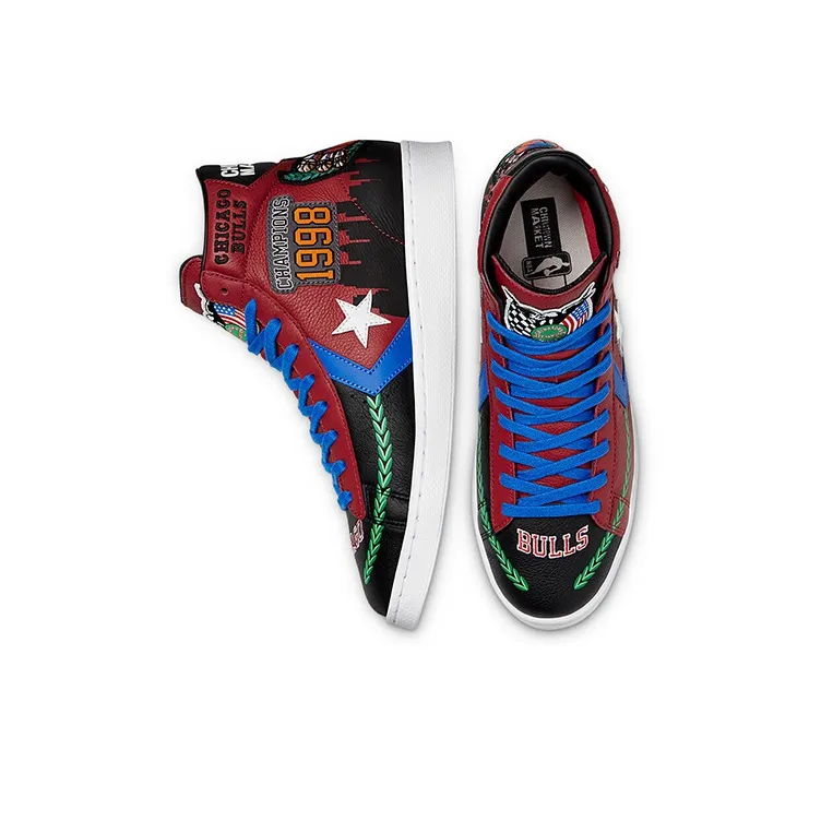 Converse Chinatown Market X Pro Leather High 'Bulls Championship Jacket'-4
