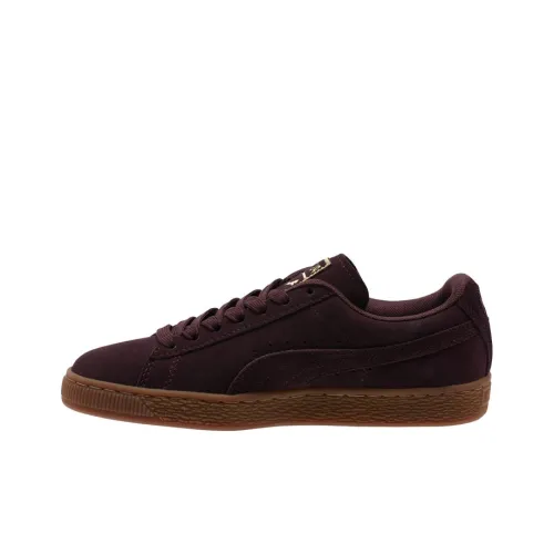 PUMA Suede Skateboard Shoes Women's Low-Top Purple