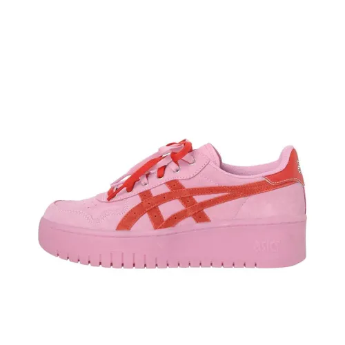 Asics JAPAN S Skateboard Shoes Women's Low-Top Pink/Red