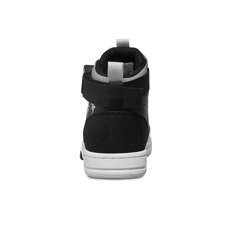 Kappa BANDA Skateboard Shoes Unisex High-Top Black-4