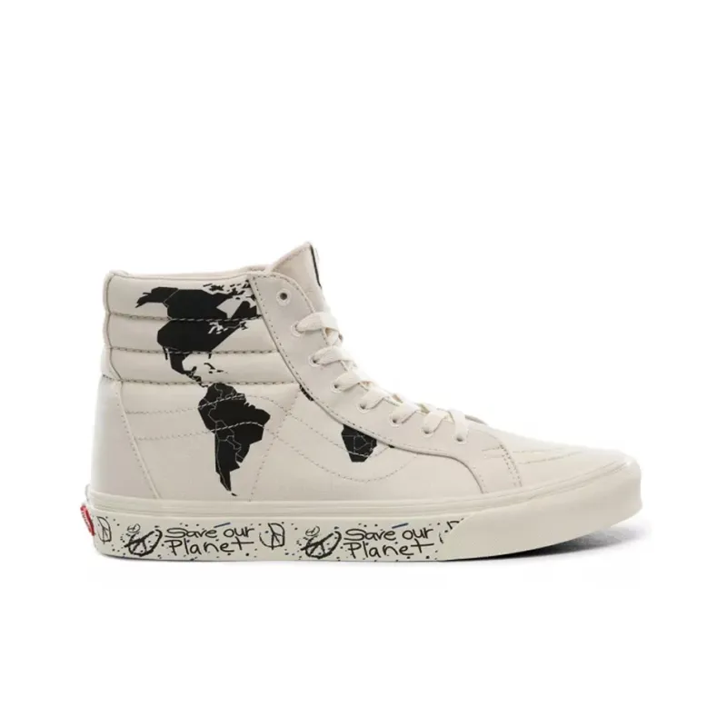 Sk8 Save Our Planet X Vans Hi Reissue 'White Black'-1