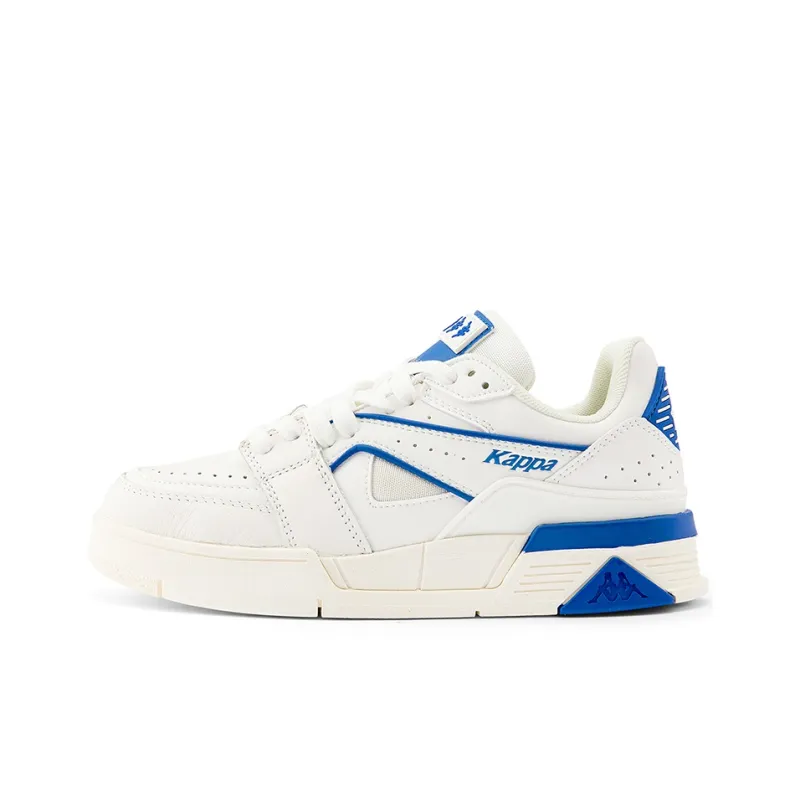 Kappa Lightweight Wear Resistant And Coverage Low Top Skateboard Shoes Unisex Sea Medium Blue-0
