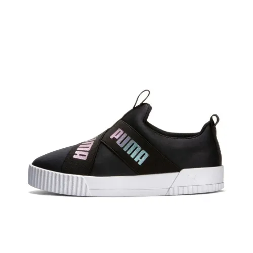 PUMA Carina Skateboard Shoes Women's Low-Top Black/White/Blue