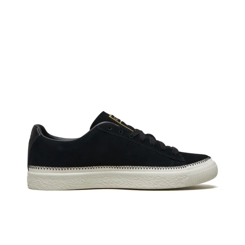 PUMA Suede Trim Retro Low Tops Casual Skateboarding Shoes Unisex Black-1