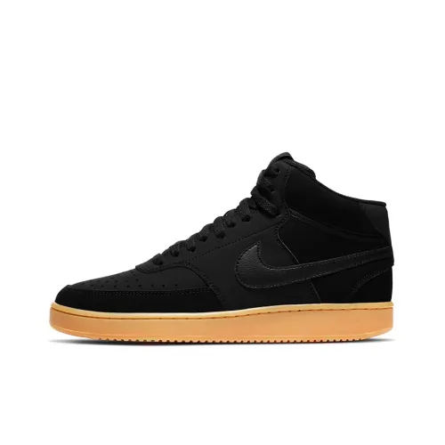 Nike Court Vision Series Skateboard Shoes Men Mid-Top Black/Brown