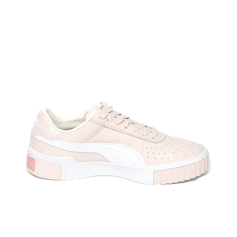 PUMA Cali Anti-Slip And Wear-Resistant Breathable Low-Top Skateboard Shoes Women's Pink White-1