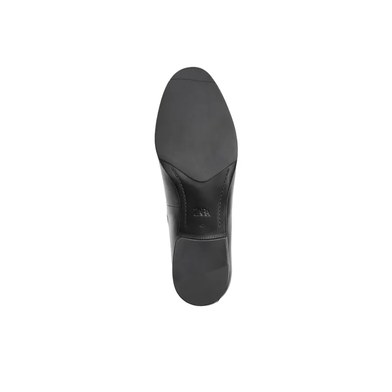 ZARA Loafers Men Black-3