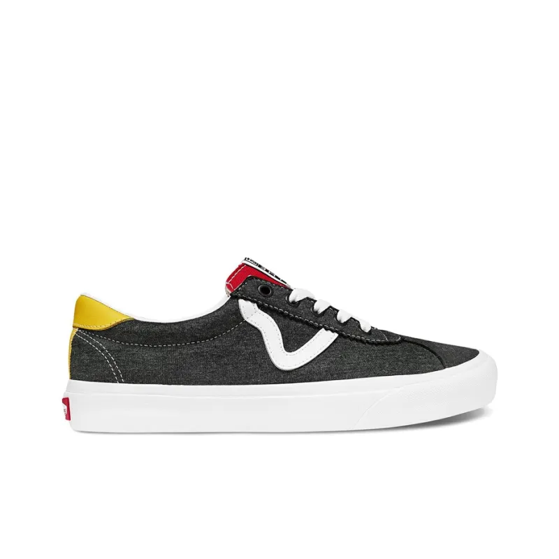 Vans Sports Black Red Yellow-1