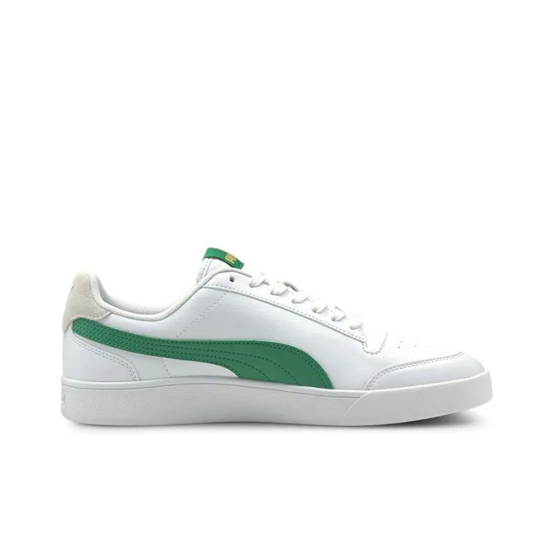 PUMA Unisex Shuffle Sneakers White/Green-1