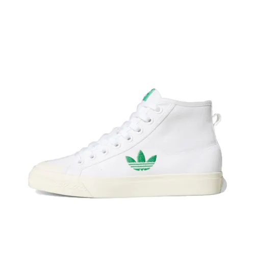 Adidas Originals Nizza Trefoil Hi 'White Green' Women's