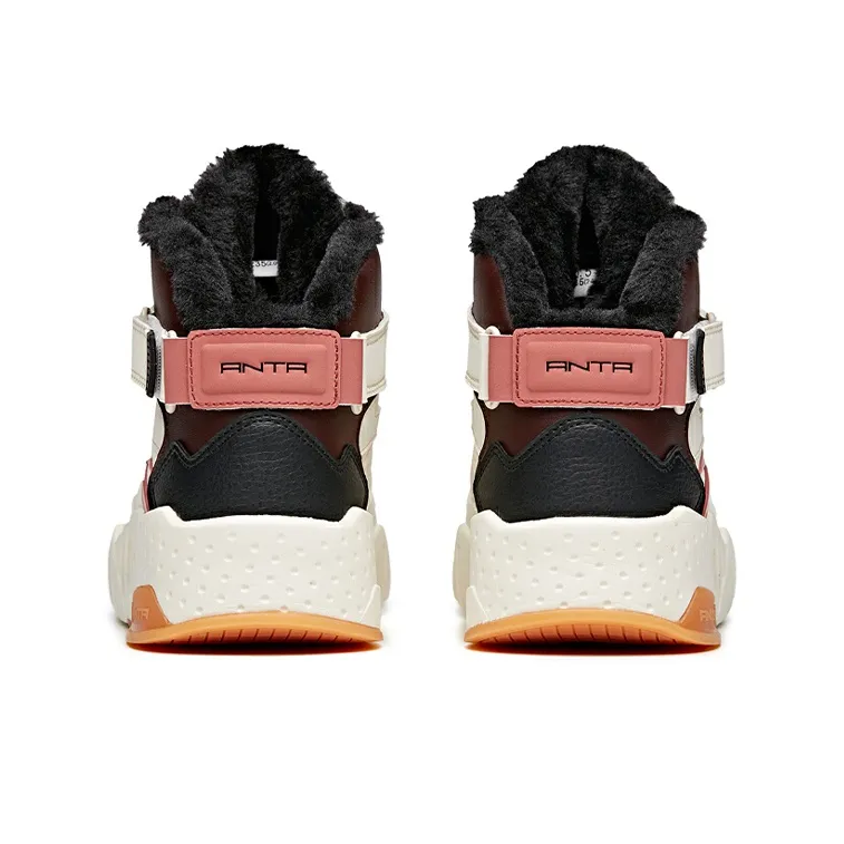 Anta Coverage Thermal Slip Resistant High Top Skateboard Shoes Women's-3