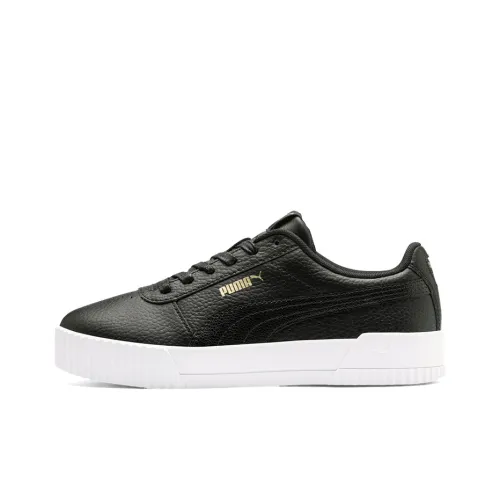 PUMA Carina Series Skateboard Shoes Women's Low-Top Black/White