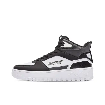 361° Burning Tide 1 Mid Top Skateboard Shoes Men's White Black