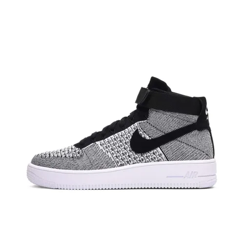 Nike Af1 Ultra Flyknit Mid Black/Black-White