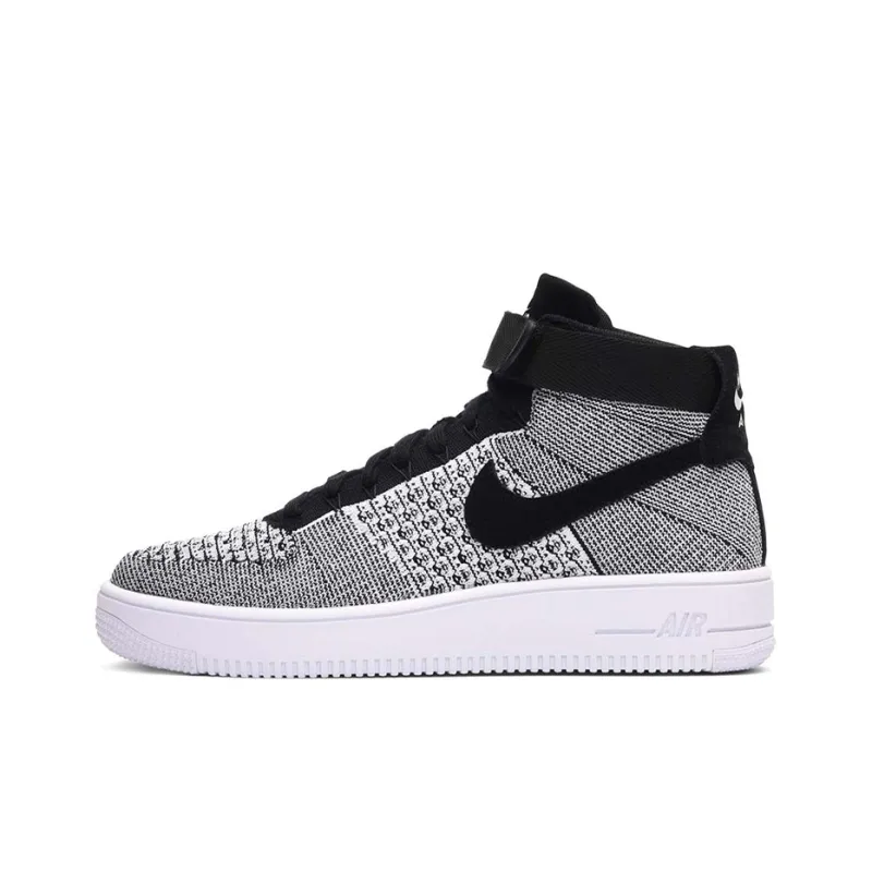 Nike Af1 Ultra Flyknit Mid Black/Black White-0
