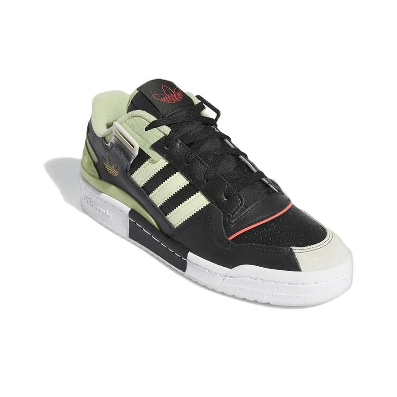 Adidas Forum Exhibit Low Core Black Almost Lime Magic Lime-2