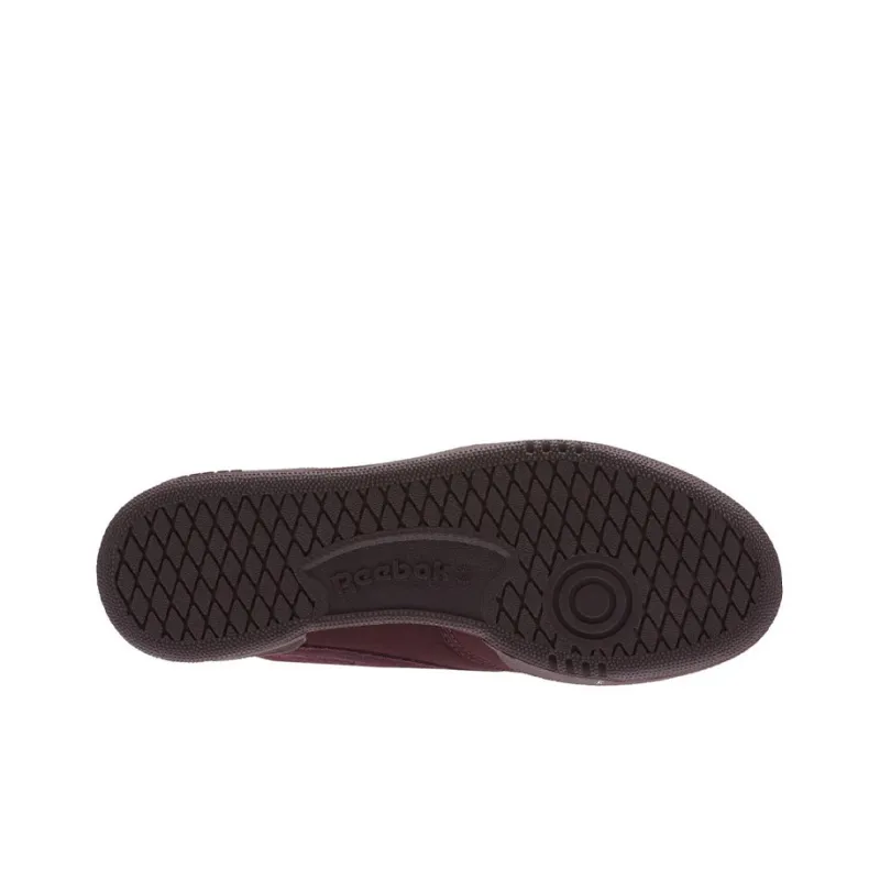 Reebok Club C Skateboard Shoes Women's Low-Top Burgundy-4
